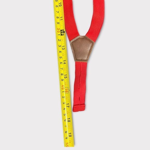 𝅺3/$15 | Red and Brown Baby Suspenders - Picture 3 of 3